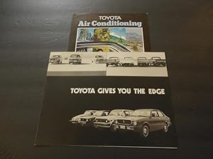 2 Toyota Ad Brochures: Air Conditioning; Toyota Gives You The Edge