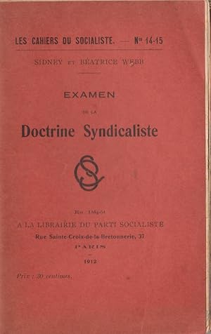 Examen de la Doctrine Syndicaliste