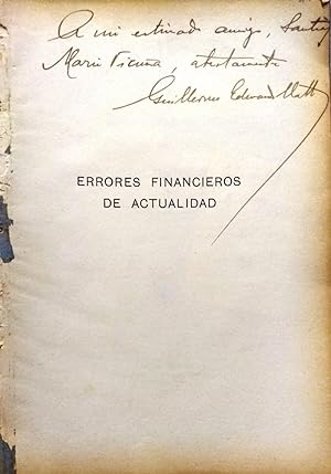Errores financieros de actualidad ( Mayo y Junio de 1926 )