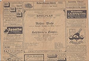 Bild des Verkufers fr Kohlhiesels Tchter. Lustspiel in 4 Akten von Hans Krly und Ernst Lubitsch. Regie: Ernst Lubitsch zum Verkauf von Klaus Kreitling