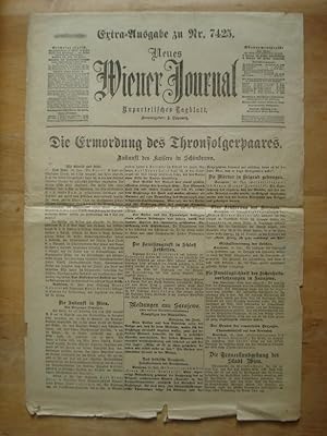 Anschlagblatt - Extra-Ausgabe zu Nr. 7425 - Neues Wiener Journal - Wien, 29. Juni 1914