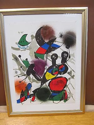 Farbige Original-Lithographie auf Gouarroc-Papier aus Miro, Litograph II, 1977, im Werkverzeichni...