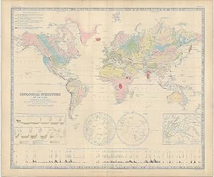 Bild des Verkufers fr The Geological Structure of the Globe according to Ami Bou. From the large chart presented to the Runion at Gratz 22nd sept. 1844. zum Verkauf von Robert Frew Ltd. ABA ILAB