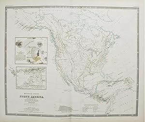 The Mountain Chains in North America with Humboldt's plan of the Volacanop of Jurillo and and enl...