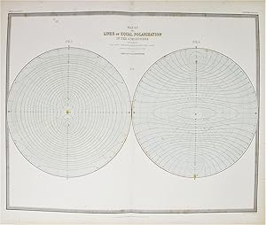 Map of the Lines of Equal Polarization in the Atmosphere constructed by Sir David Brewster .from ...