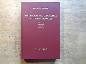 Seller image for Bibliographia Dramatica Et Dramaticorum - 2. Abteilung Einzeltitel Band 7 (1730-1732) for sale by Ratisbona Versandantiquariat