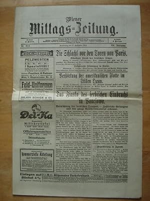 Wiener Mittags-Zeitung - 64. Jahrgang, Nr. 214 - Wien, Donnerstag den 17. September 1914