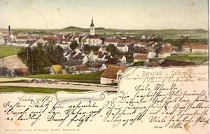 Ansichtskarte Bernstadt in Sachsen. Totalansicht