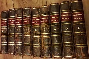 THE WORKS OF SHAKESPEAR IN NINE VOLUMES, WITH A GLOSSARY.