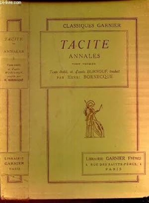 Bild des Verkufers fr TACITE - ANNALES / TOME PREMIER zum Verkauf von Le-Livre