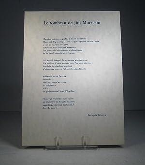 Seller image for Le tombeau de Jim Morrison for sale by Librairie Bonheur d'occasion (LILA / ILAB)
