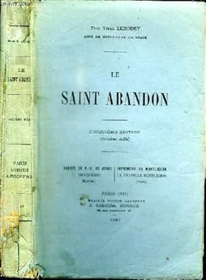 Imagen del vendedor de LE SAINT ABANDON a la venta por Le-Livre