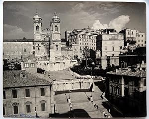 Seller image for Roma, Plaza D'Espagna - George Friedman - (Carpeta de los Diez) - Fotografia original (Vintage) con Certificado de autenticidad / Original photo (Vintage) with COA for sale by castlebooksbcn