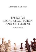 Bild des Verkufers fr Effective Legal Negotiation and Settlement zum Verkauf von BarristerBooks