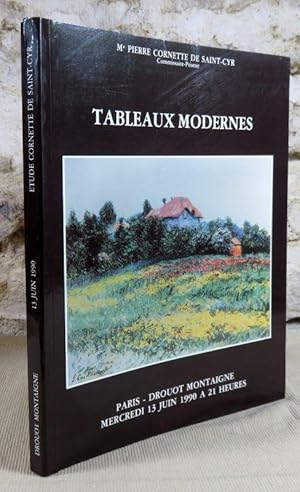 Bild des Verkufers fr Tableaux modernes, Drouot Montaigne mercredi 13 juin 1990. zum Verkauf von Latulu