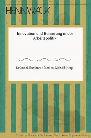 Seller image for Innovation und Beharrung in der Arbeitspolitik. for sale by HENNWACK - Berlins grtes Antiquariat