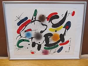 Farbige Original-Lithographie *Le Surrealisme *aus Miro, Litograph, 1952 - gerahmt.