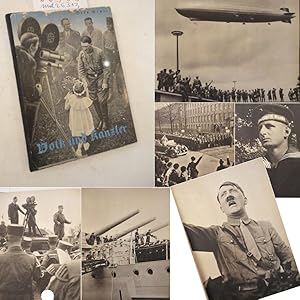 Seller image for Volk und Kanzler. Mit dem Tonfilmwagen durch das Dritte Reich * die seltene Ausgabe mit dem b e b i l d e r t e n E i n b a n d Dieses Buch wird von uns nur zur staatsbrgerlichen Aufklrung und zur Abwehr verfassungswidriger Bestrebungen angeboten (86 StGB) for sale by Galerie fr gegenstndliche Kunst