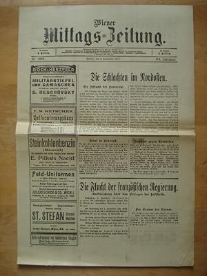 Wiener Mittags-Zeitung - Wien, Freitag den 4. September 1914