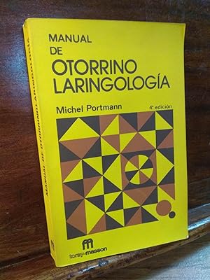 Imagen del vendedor de Manual de otorrinolaringologa a la venta por Libros Antuano