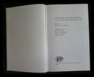 Bild des Verkufers fr The Romantic Movement A Selective and Critical Bibliography for 1985 zum Verkauf von ANTIQUARIAT Franke BRUDDENBOOKS