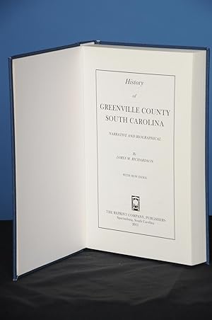 HISTORY OF GREENVILLE COUNTY, SOUTH CAROLINA