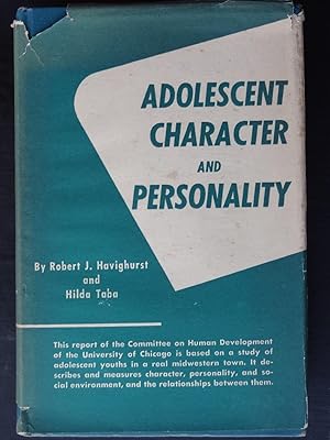 Immagine del venditore per ADOLESCENT CHARACTER AND PERSONALITY venduto da Douglas Books