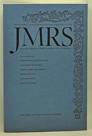 Seller image for JMRS: The Journal of Medieval and Renaissance Studies, Volume 23, Number 1 (Winter 1993) for sale by Cat's Cradle Books