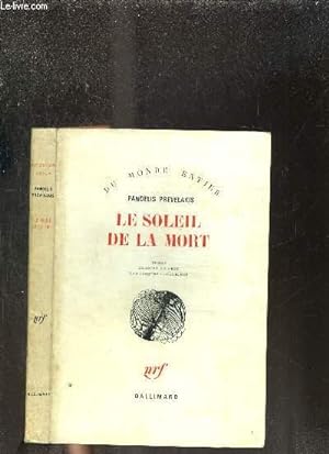 Bild des Verkufers fr LE SOLEIL DE LA MORT zum Verkauf von Le-Livre