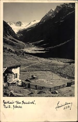 Bild des Verkufers fr Ansichtskarte / Postkarte Floite in Tirol, Zillertal, Gasthaus zum Steinbock, Ortschaft mit Landschaftsblick zum Verkauf von akpool GmbH