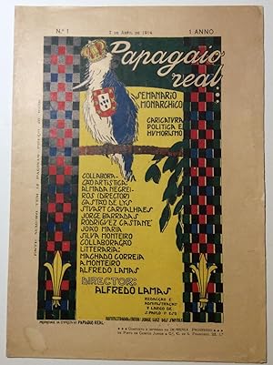 Seller image for Papagaio Real. Semanario Monarchico. N. 1-12 Abril- junio 1914 for sale by Largine