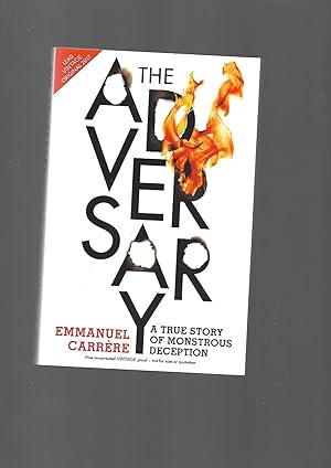 Bild des Verkufers fr The Adversary -------------------- UNCORRECTED BOOK PROOF zum Verkauf von SAVERY BOOKS