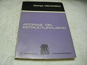 Imagen del vendedor de APORAS DEL ESTRUCTURALISMO a la venta por Vrtigo Libros