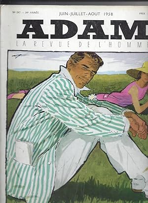 Adam la revue de l'homme juin juillet aout 1958