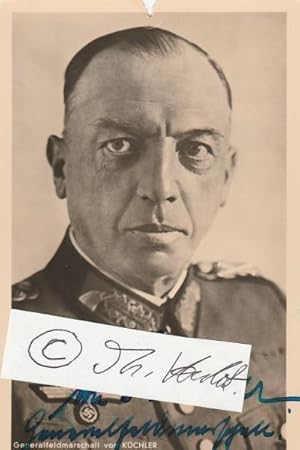 GEORG VON KÜCHLER (1881-1968) dt. Generalfeldmarschall, Oberbefehlshaber von Armeen und Heeresgru...