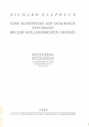 Eine Kunstreise auf dem Rhein (Originalausgabe in 2 Bänden 1928)