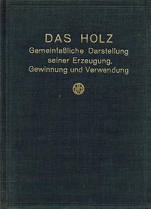 Das Holz. Gemeinfassliche Darstellung seiner Erzeugung, Gewinnung und Verwendung. (1929)