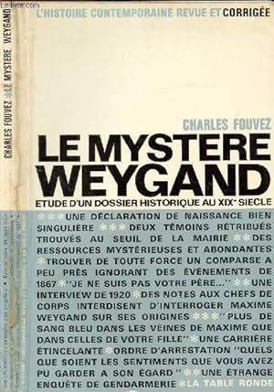 Bild des Verkufers fr LE MYSTERE WEYGAND zum Verkauf von Le-Livre