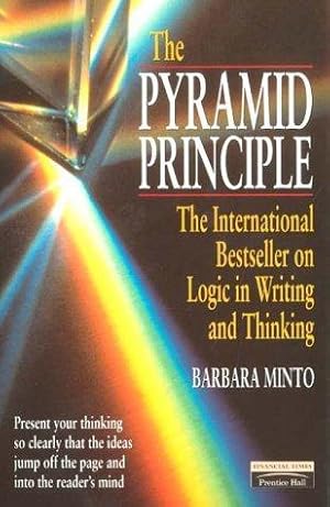 Seller image for The Pyramid Principle for sale by Westsider Rare & Used Books Inc.