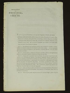 S.A.S. el general Presidente se ha servido dirigirme el decreto que sigue.(escribanía pública)