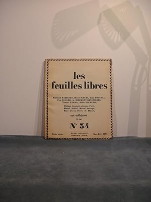 Les Feuilles Libres, n° 34 , novembre-décembre 1923