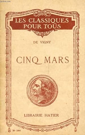 Seller image for CINQ MARS (Les Classiques Pour Tous) for sale by Le-Livre