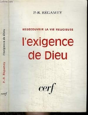 Bild des Verkufers fr REDECOUVRIR LA VIE RELIGIEUSE - L'EXIGENCE DE DIEU zum Verkauf von Le-Livre