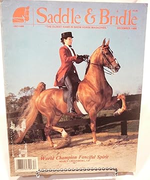 Seller image for Saddle & Bridle Magazine December 1986 Volume 54, number 12 "Fanciful Spirit" for sale by Prestonshire Books, IOBA