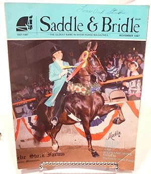 Seller image for Saddle & Bridle Magazine November 1987 Volume 55, number 11 "Sister Susie" for sale by Prestonshire Books, IOBA