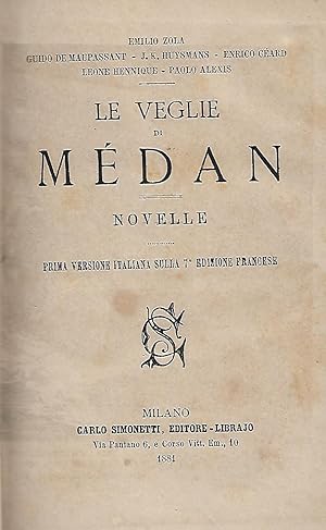 Seller image for le veglie di medan novelle for sale by Libreria Del Corso