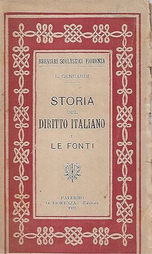 Immagine del venditore per storia del diritto italiano venduto da Libreria Del Corso