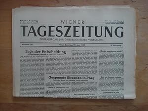 Wiener Tageszeitung - Zentralorgan der österreichischen Volkspartei - Wien, Sonntag 19. Juni 1949