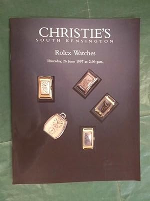 Rolex Watches Thursday, 26 June 1997 Auction