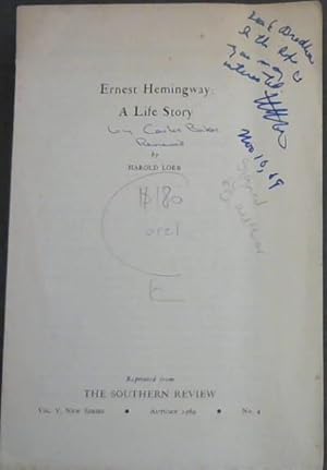 Ernest Hemingway: A Life Story